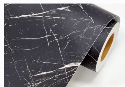 Marmor Optik Schwarz Matt Möbelfolie