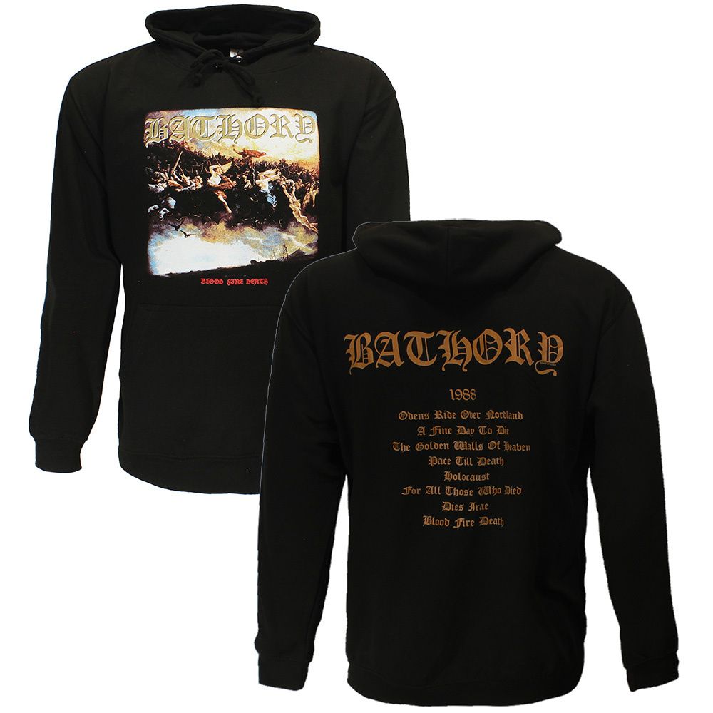 Bathory Blood Fire Death Hoodie Sweater