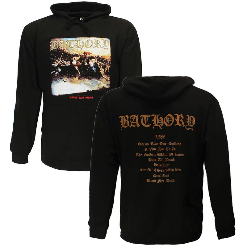 Bathory Blood Fire Death Hoodie Sweater