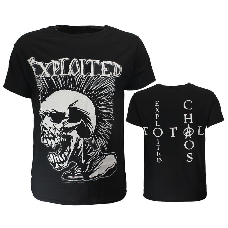 The Exploited Mohican Skull T-Shirt
