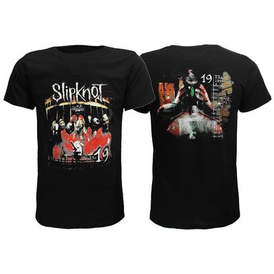 T-Shirt Uomo Slipknot - Debut Album 19 Years - Manica Corta - Colore Nero