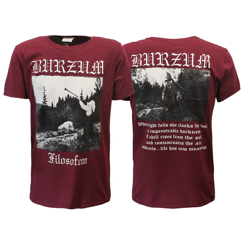 Burzum Filosofem Burgundy Red T-Shirt