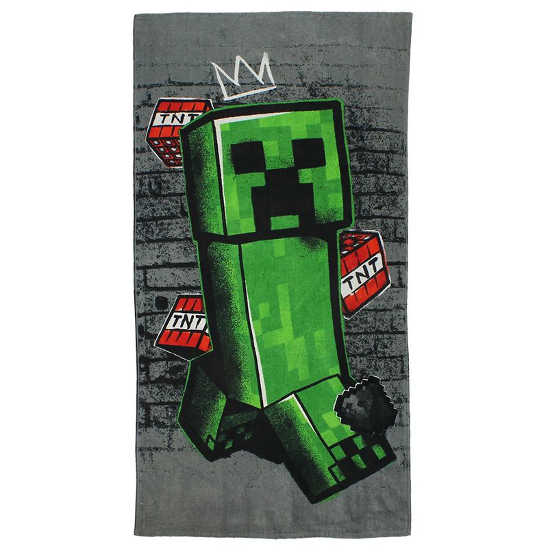Minecraft Creeper TNT Explosive Bath Towel Beach Towel
