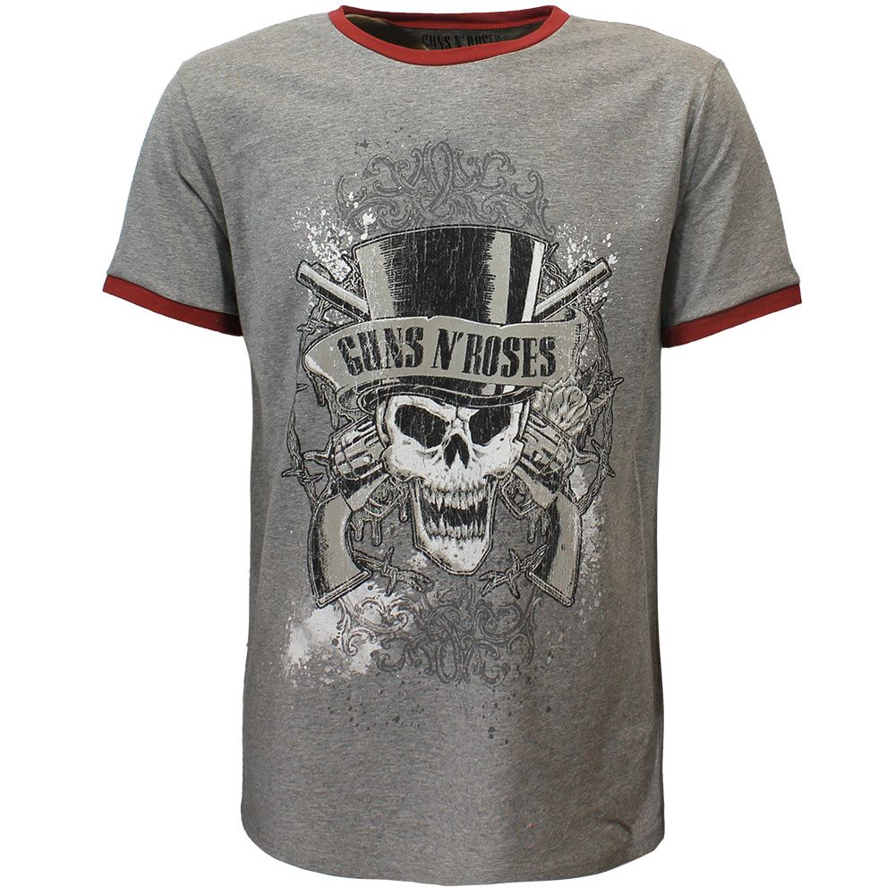 Guns N' Roses Faded Skull Ringer T-Shirt