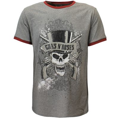 Guns N' Roses Faded Skull Ringer T-Shirt
