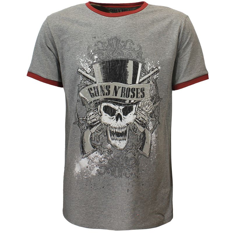 Guns N' Roses Faded Skull Ringer T-Shirt