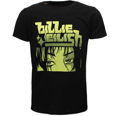 Billie Eilish Anime Billie Logo T-Shirt