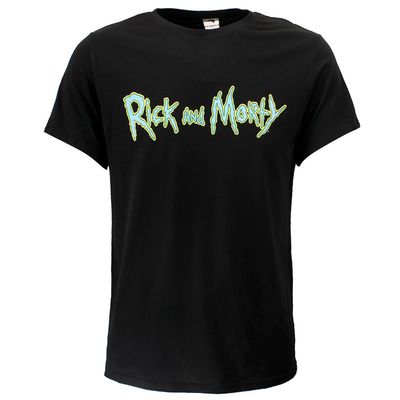 Rick and Morty Logo T-Shirt Black