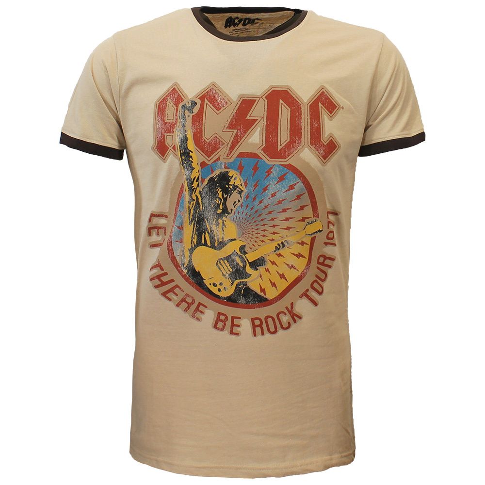 AC/DC Let There Be Rock Tour 1977 Ringer T-Shirt