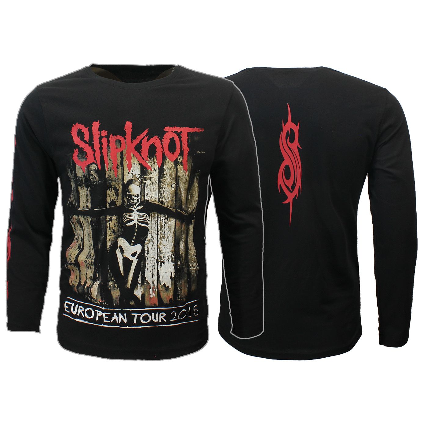 Slipknot Skeleton Flag Longsleeve T-Shirt