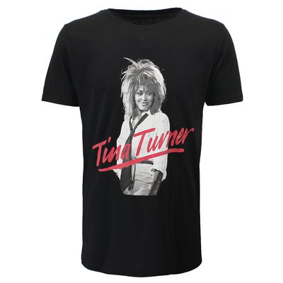 Tina Turner Photo Pose Red Logo T-Shirt