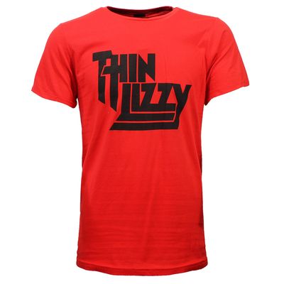 Thin Lizzy Black on Red Logo T-Shirt