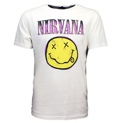 Nirvana Xerox Style Smiley T-Shirt