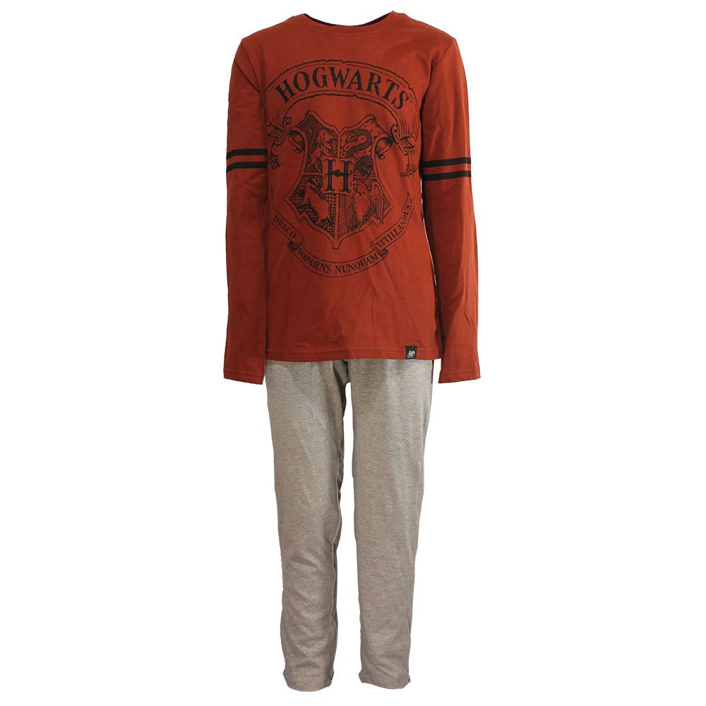 Harry Potter Hogwarts Pajamas Red Gray