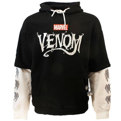 Marvel Comics Venom Double Sleeved Hoodie Sweater