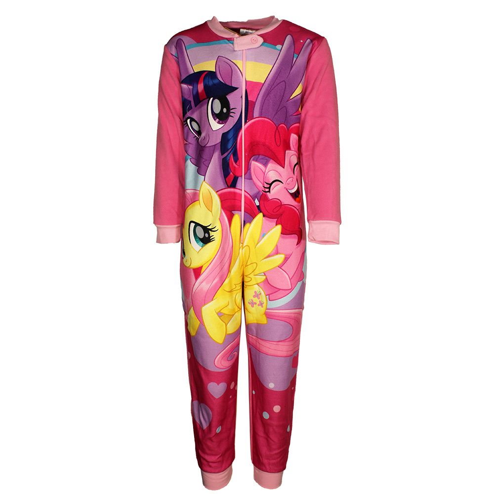 My Little Pony Kids Fleece Onesie Pajamas Light Pink