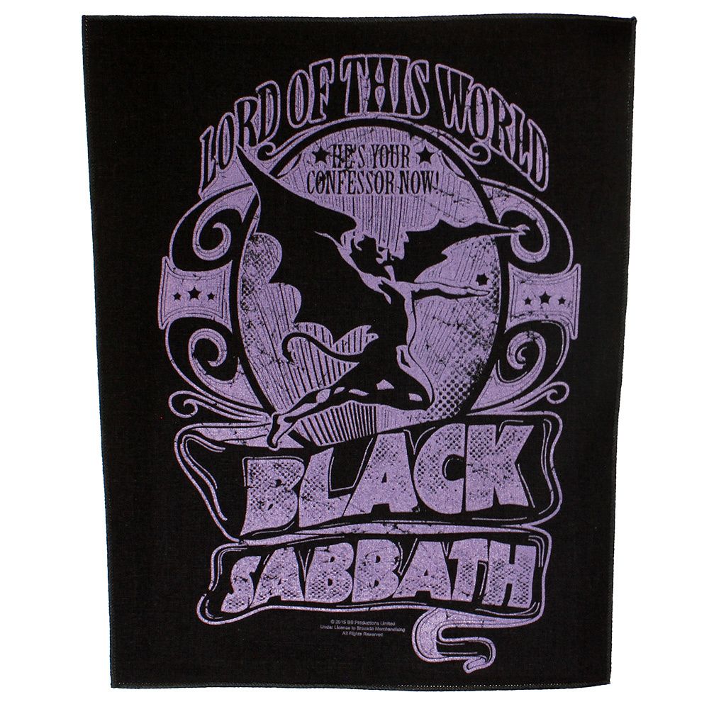 Black Sabbath Lord Of This World Back Patch