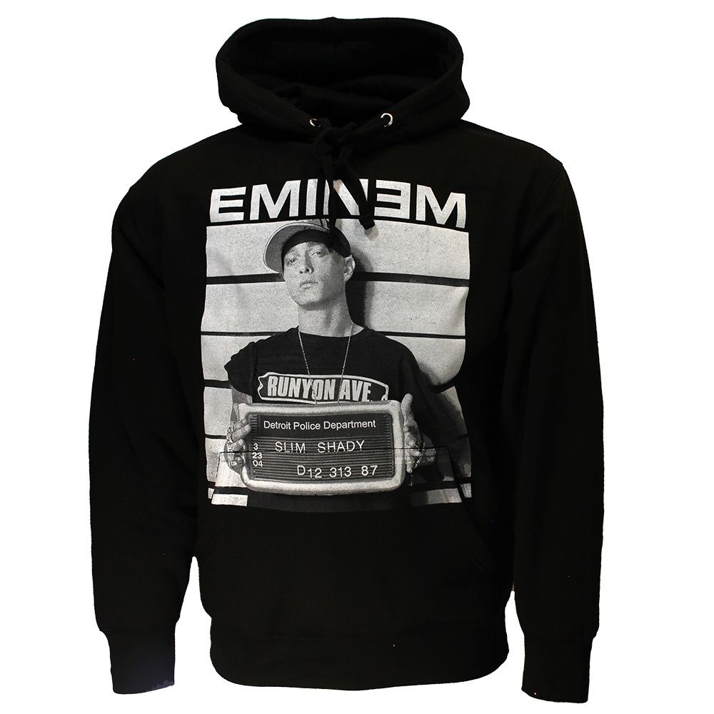 Eminem Slim Shady Mugshot Hoodie Pullover