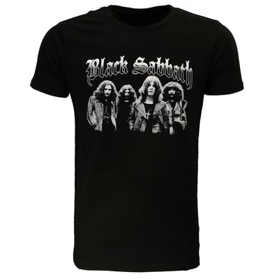 Black Sabbath Black White Photo T-Shirt