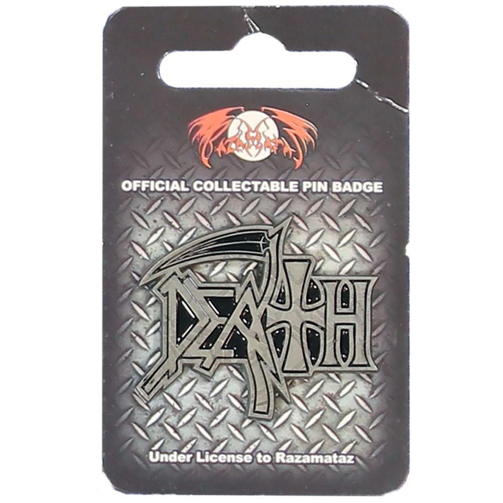 Death Logo Badge Pin