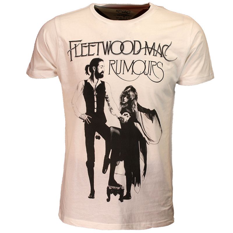 Fleetwood Mac Rumors Black on White T-Shirt