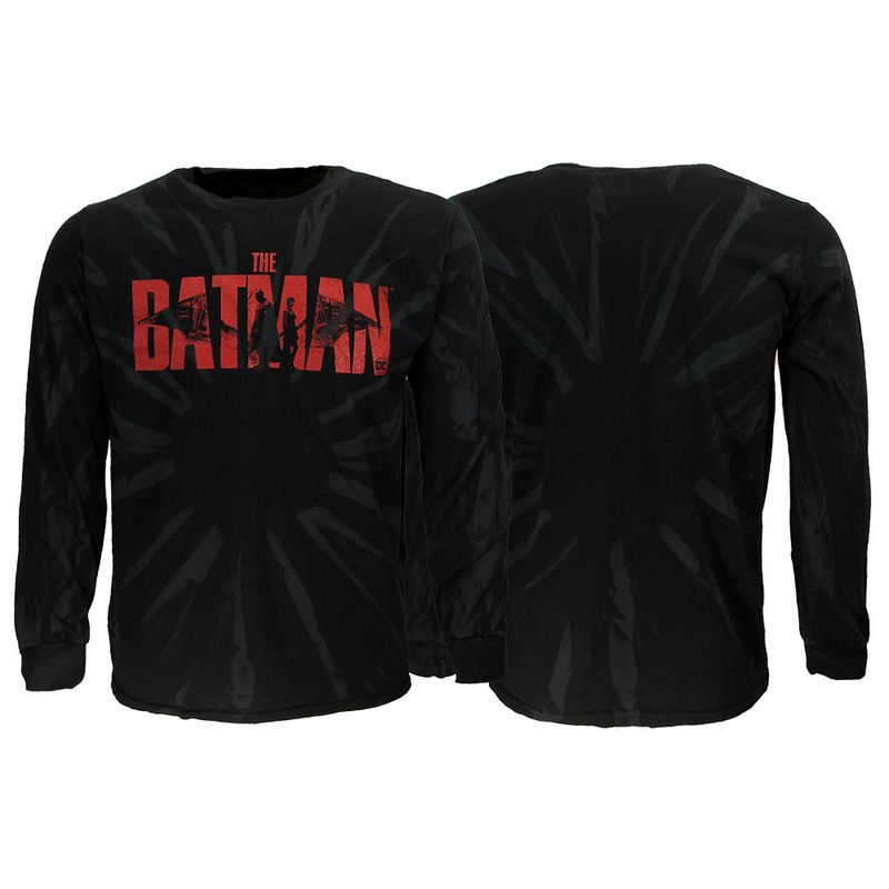 Batman Logo Dip Dye Long Sleeve T-Shirt