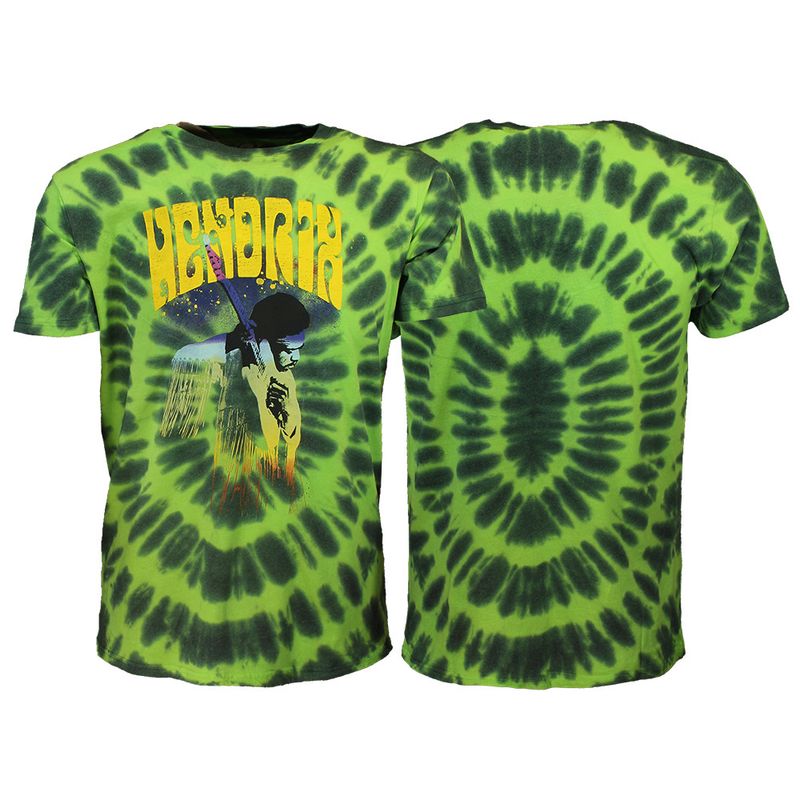 Jimi Hendrix Hear The Vibe Dip Dye T-Shirt