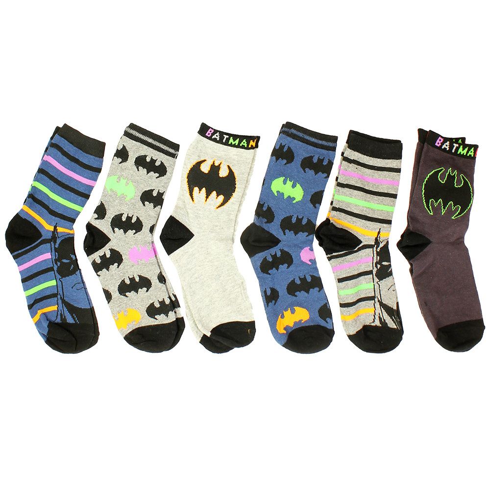 Batman Kids Socks 6-Pack