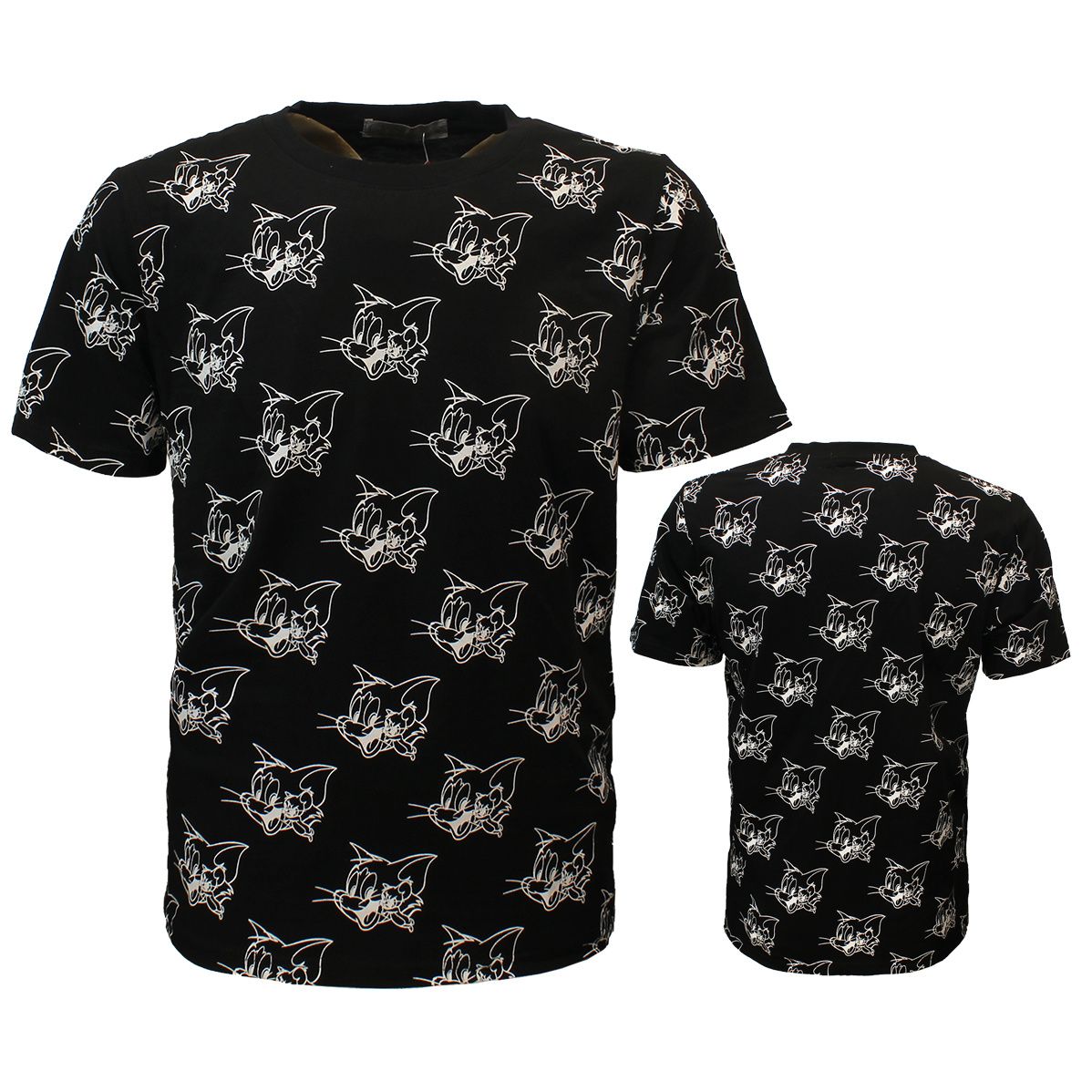 Tom and Jerry Happy Face T-Shirt Black