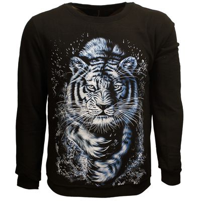 White Tiger Sweater With Lining