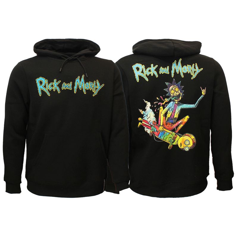 Rick &amp; Morty Acid Rick Hoodie Pullover Sweater Black