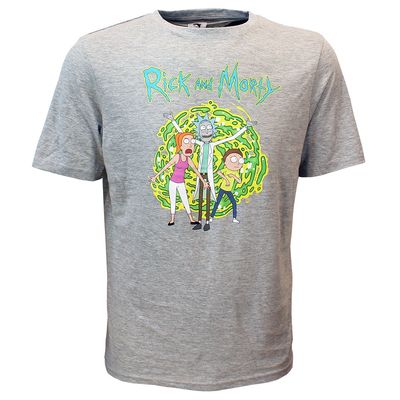 Rick and Morty Summer Morty &amp; Rick T-Shirt Grey