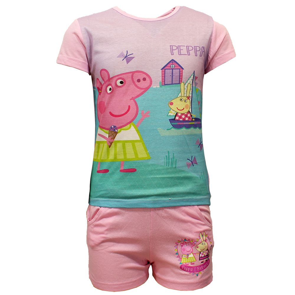 Peppa Pig Summer Set / Pajama Set Light Pink