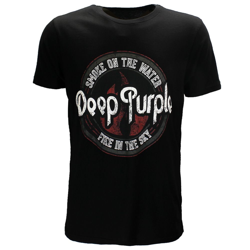 Deep Purple Smoke Circle T-Shirt