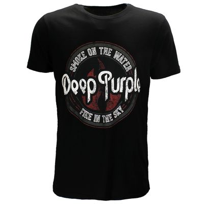 Deep Purple Smoke Circle T-Shirt