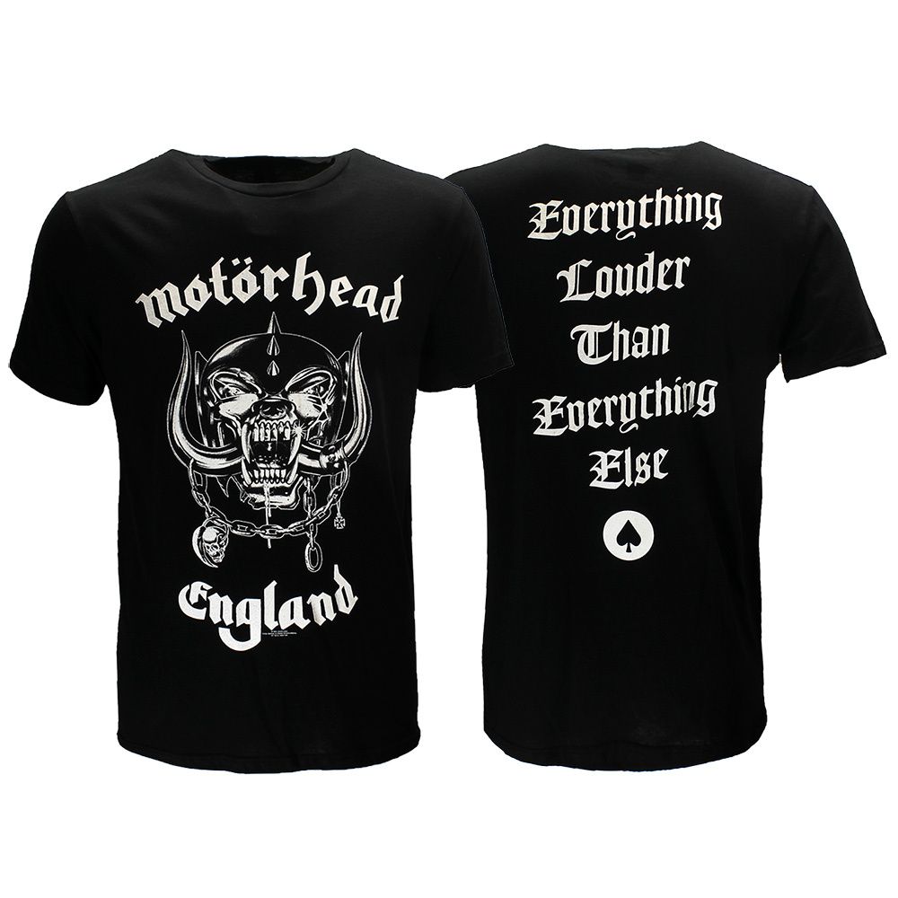 Motorhead England Back Print Official Band T-Shirt