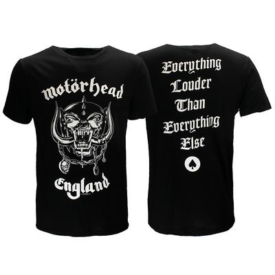 Motorhead England Back Print Official Band T-Shirt