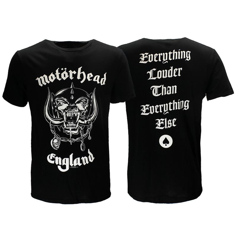 Motorhead England Back Print Official Band T-Shirt