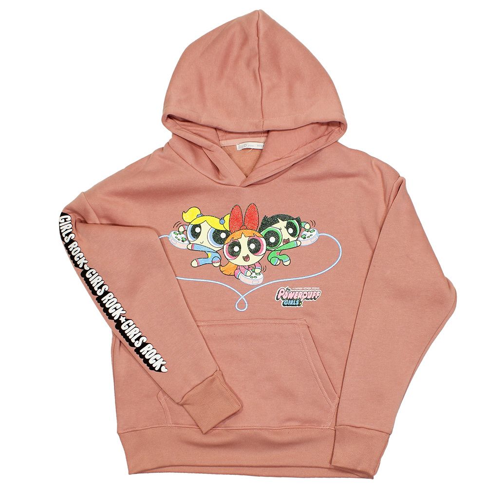 Powerpuff Girls Ladies Hoodie Sweater Sweater Pink