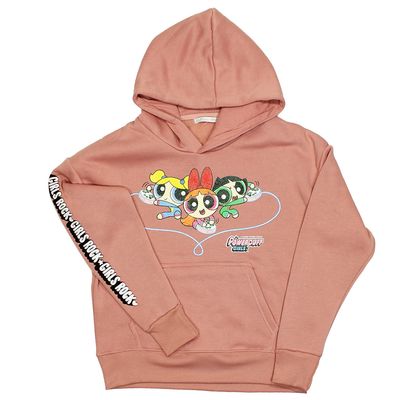 Powerpuff Girls Ladies Hoodie Sweater Sweater Pink