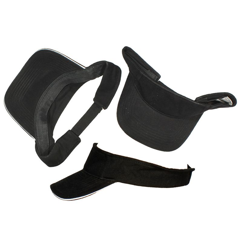 Sun visor Black Basic Blanco - Package 3 pieces