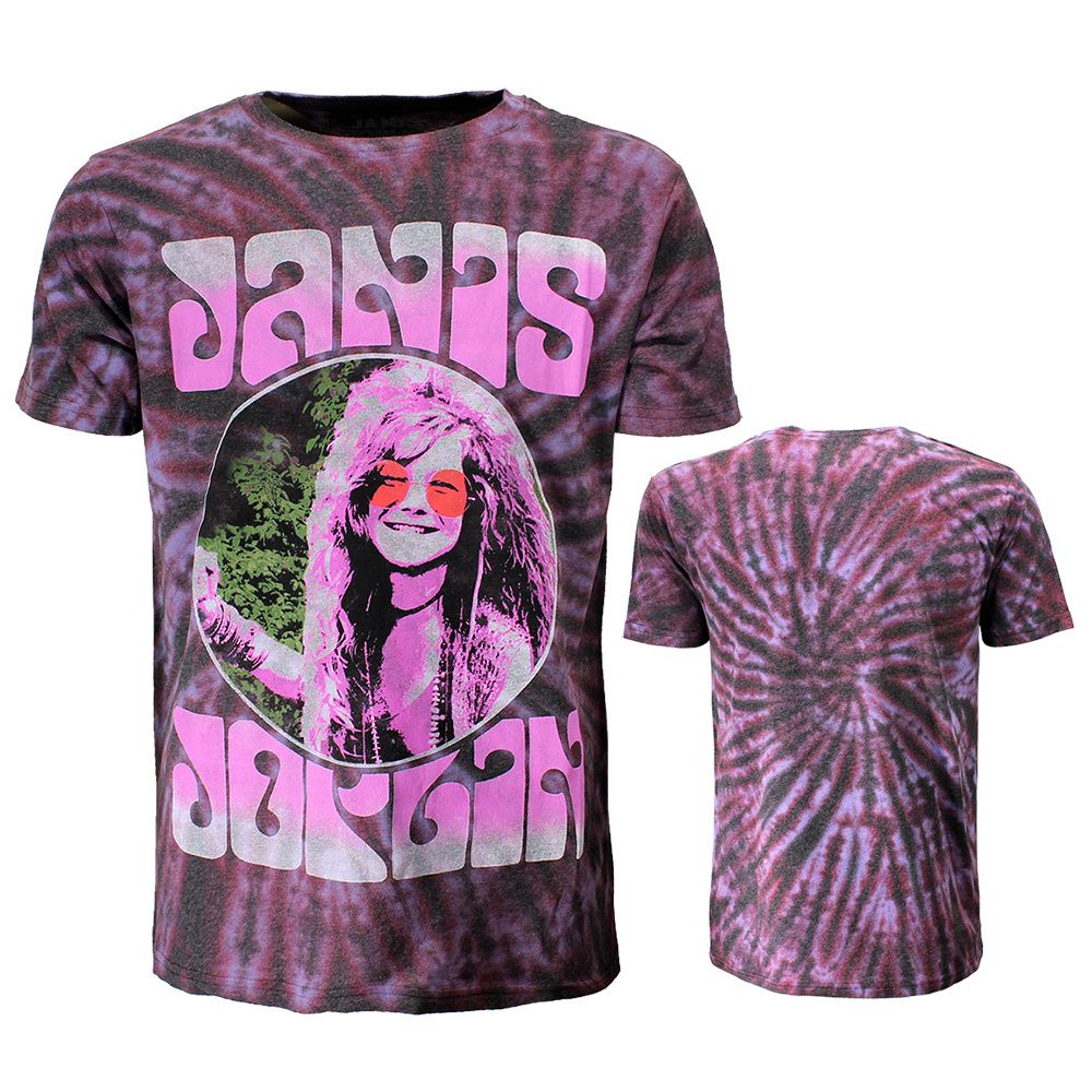 Janis Joplin Pink Shades Dip Dye T-Shirt