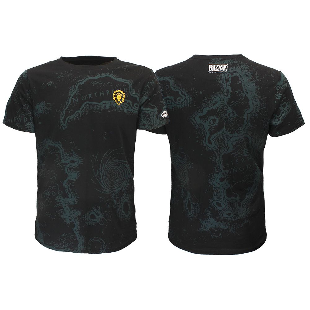 World of Warcraft WoW Azeroth Map T-Shirt