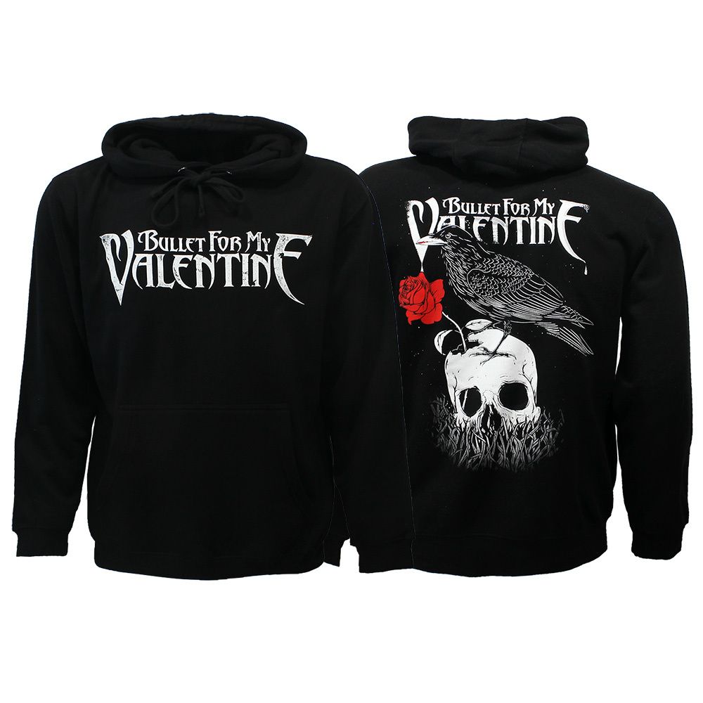 Bullet For My Valentine Logo &amp; Raven Hoodie Sweater
