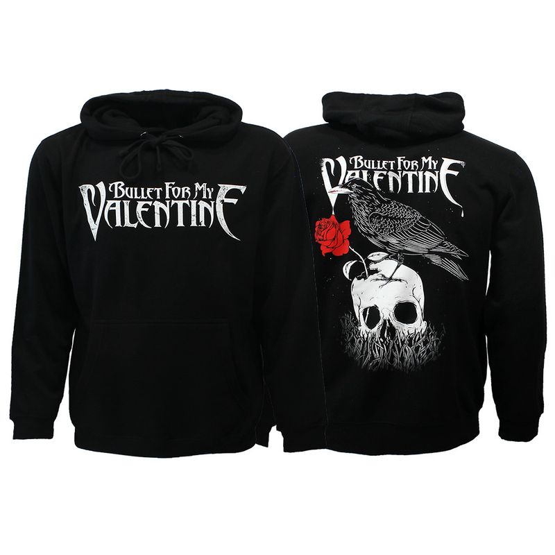 Bullet For My Valentine Logo &amp; Raven Hoodie Sweater