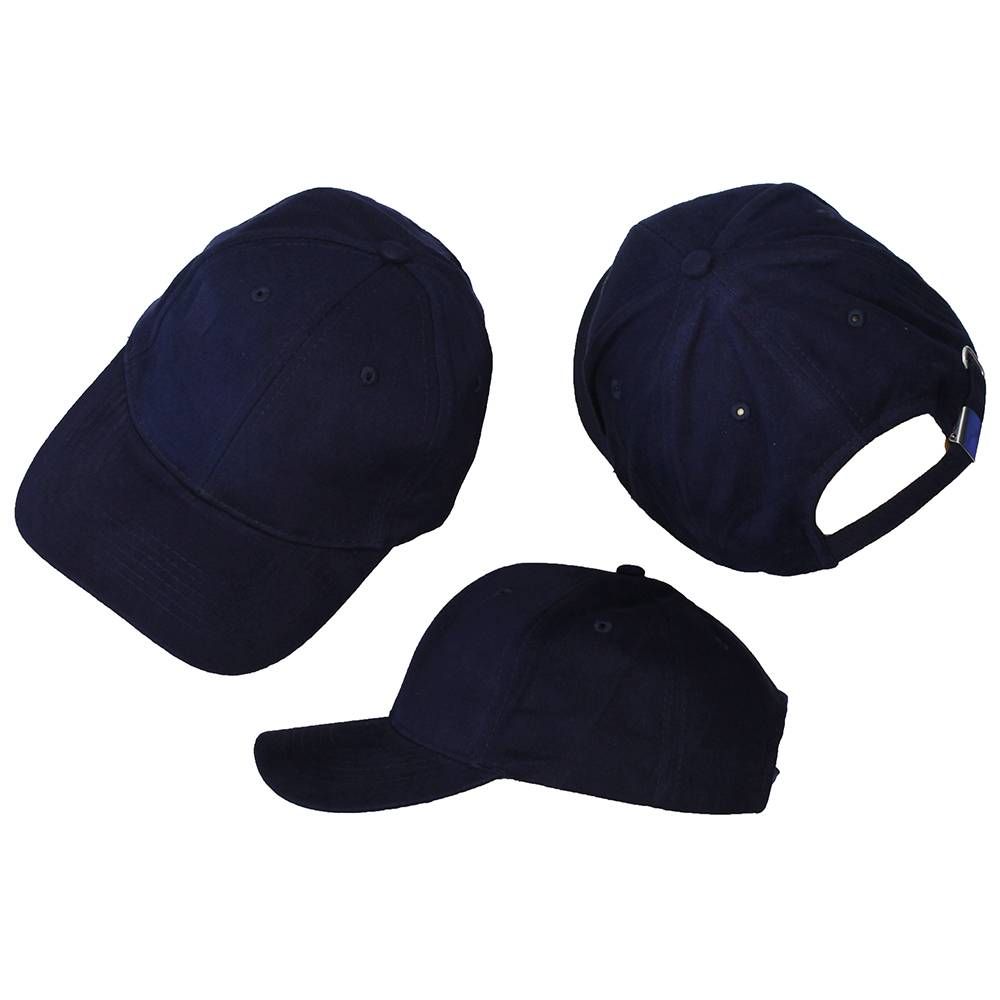 Basic Blank Cap Dark Navy Blue 3 Pieces