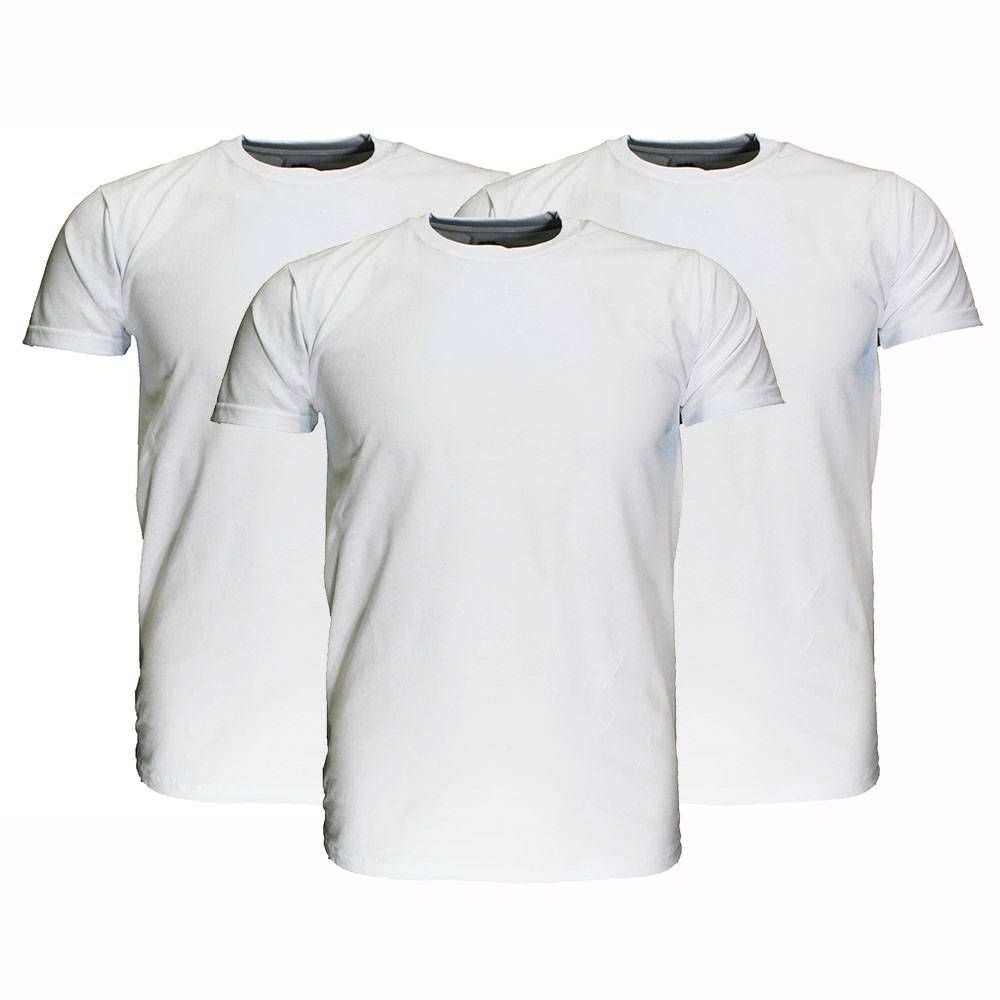 Fruit Of The Loom Plain Basic Cotton T-Shirts 3 Pieces Package White