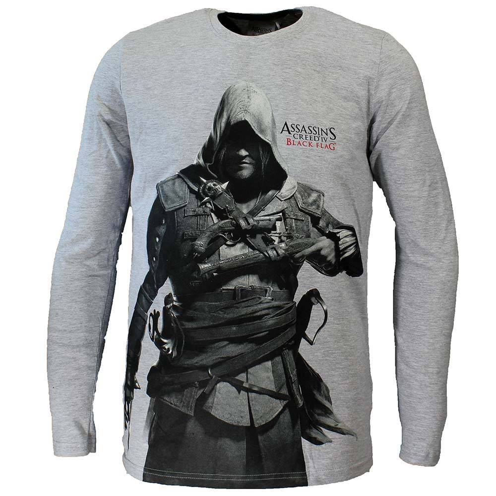 Assassins Creed Black Flag Longsleeve Grey