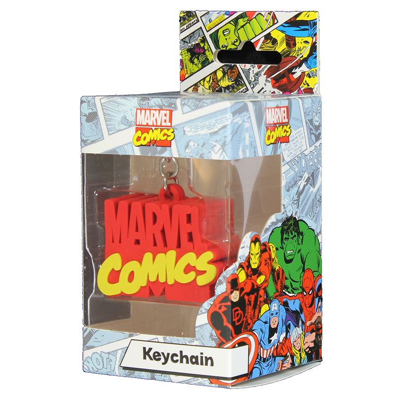 Marvel Comics Logo Rubber 3D Keychain