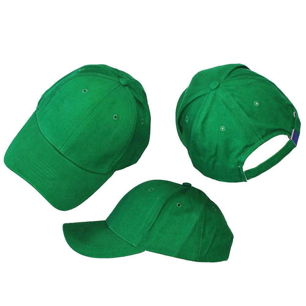 Basic Plain Cap Green 3-Pack